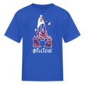 Kids' T-Shirt | Castle - royal blue