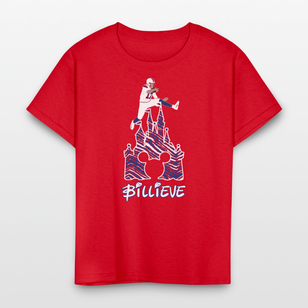 Kids' T-Shirt | Castle - red
