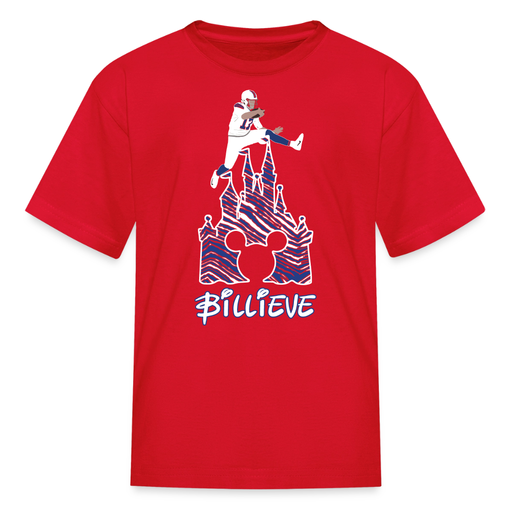 Kids' T-Shirt | Castle - red