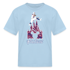 Kids' T-Shirt | Castle - powder blue