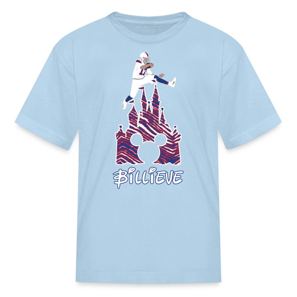 Kids' T-Shirt | Castle - powder blue