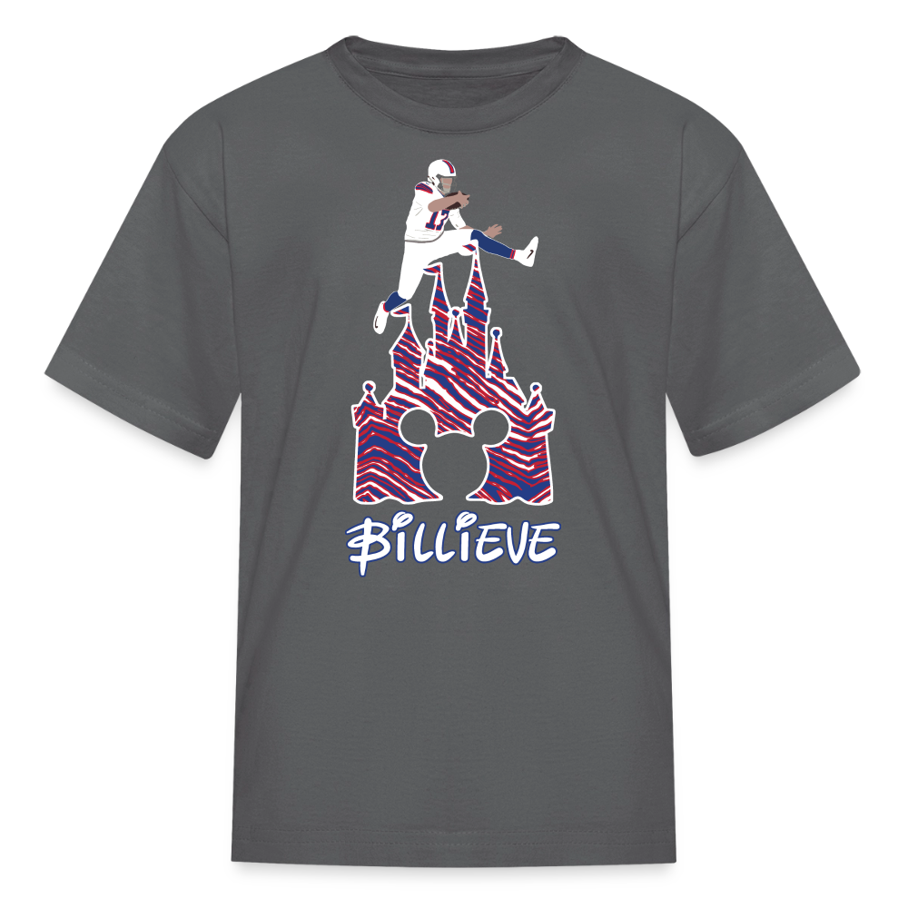 Kids' T-Shirt | Castle - charcoal