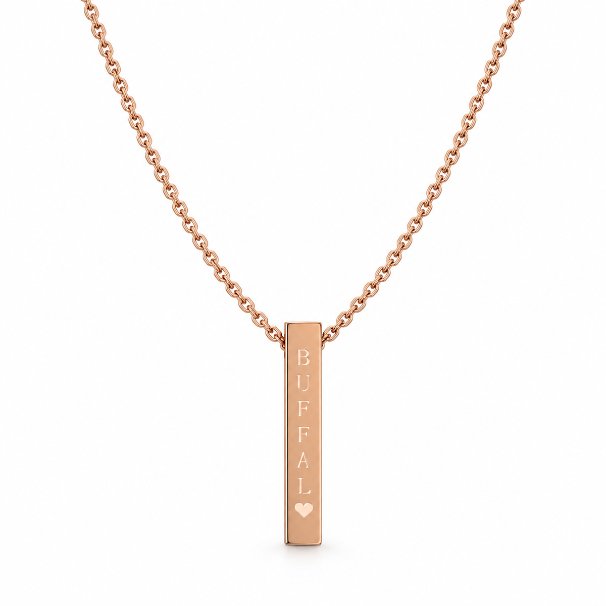 Engraved Necklace Buffalo Coordinates