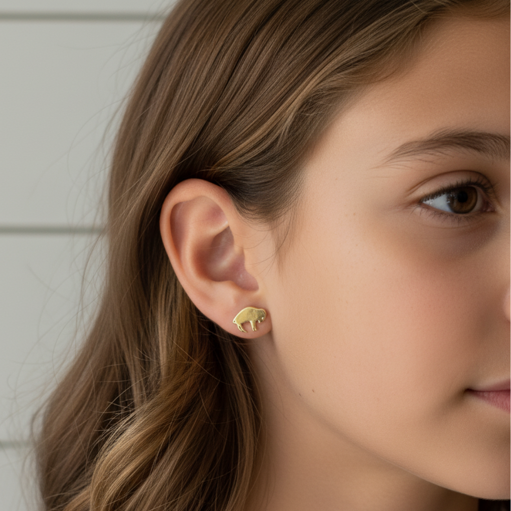 Mini Bison Earrings