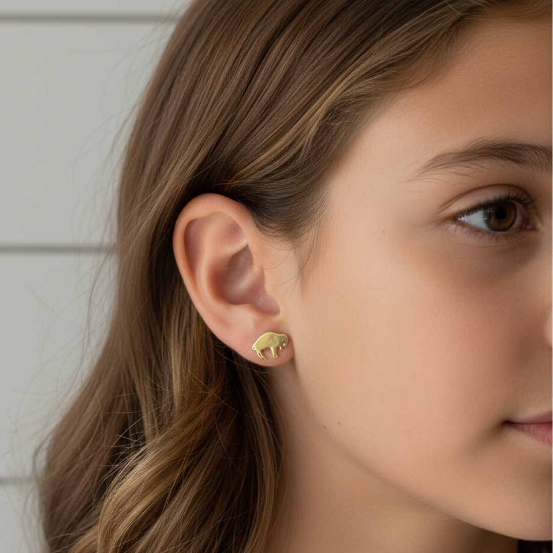 Mini Bison Earrings