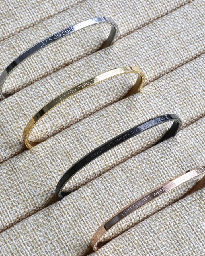 Engraved Buffalo Bracelet