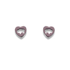 Mini Bison Heart Earrings