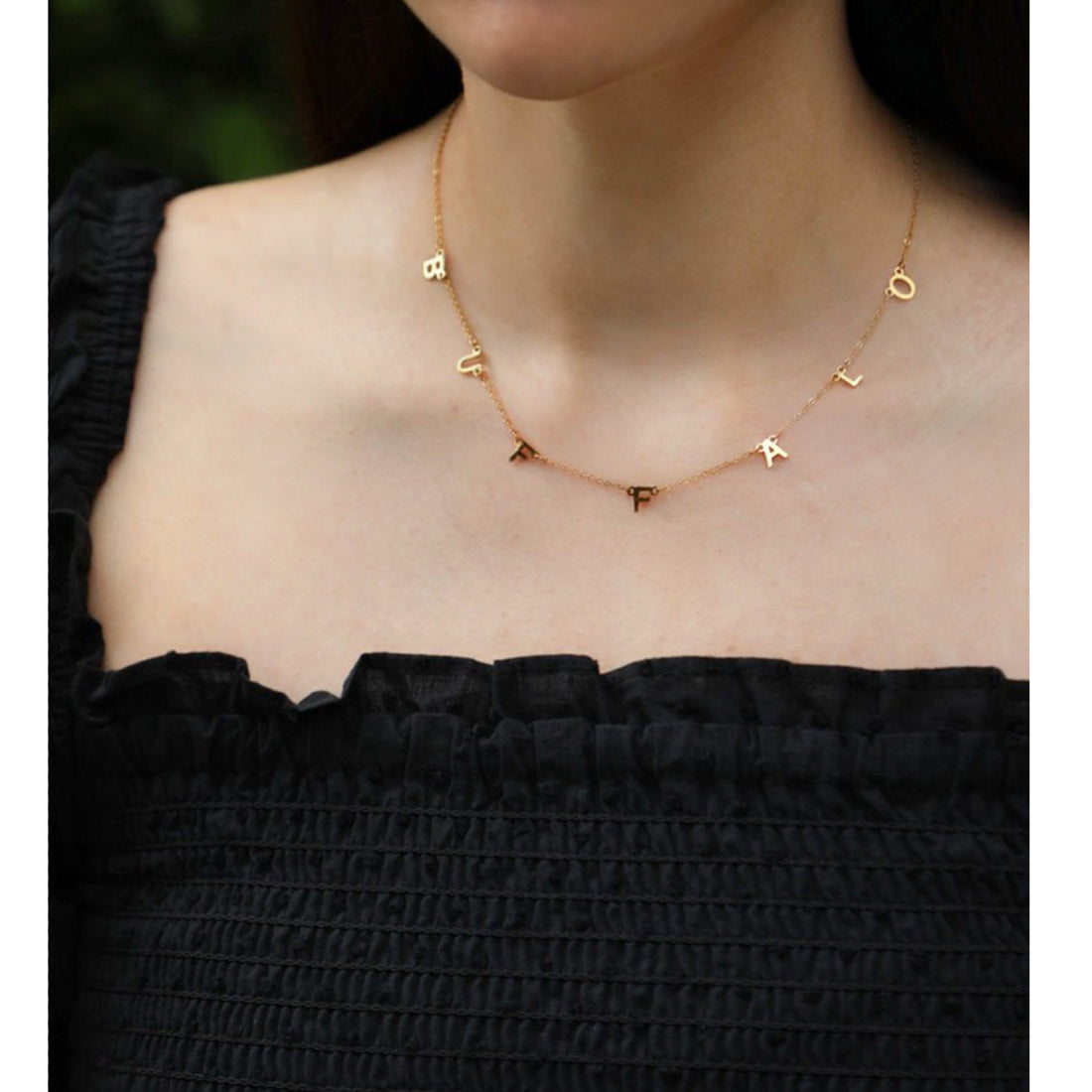 Buffalo Letter Necklace