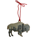 NEW Larger Wooden Black & White City Ornament