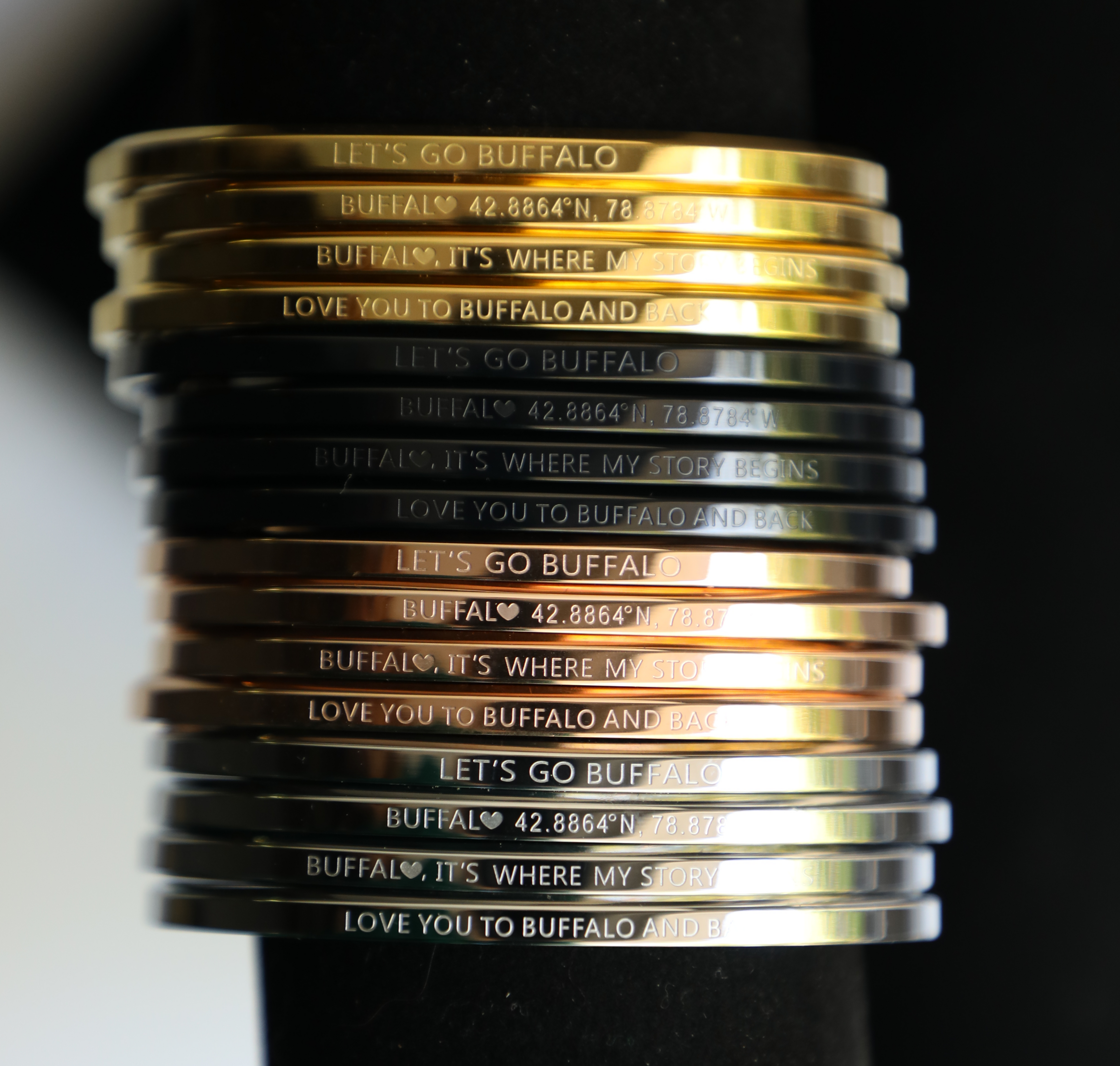 Engraved Buffalo Bracelet